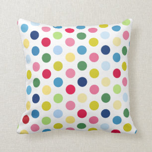 Coussin Pois d'arc-en-ciel