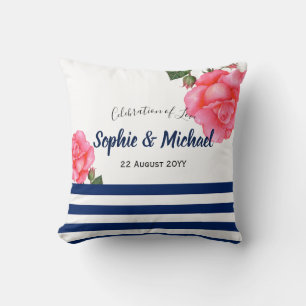 Coussin Pois de roses roses roses Chic Shabby