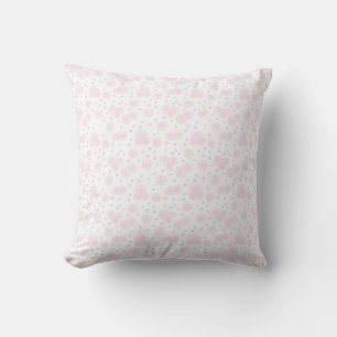 Coussin Pois et pois - Pastel rose, jaune et violet