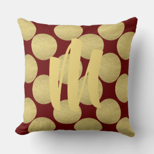 Coussin Pois géants de Monogramme Gold