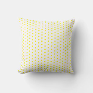 Coussin Pois Jaune Points Blanc Couleurs Personnalisées Jo