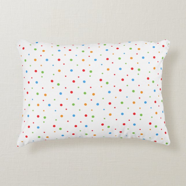Coussin Pois multicolore (Devant)