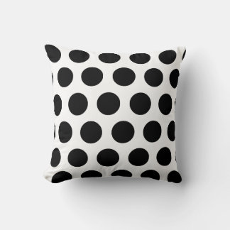 Coussin Pois noir