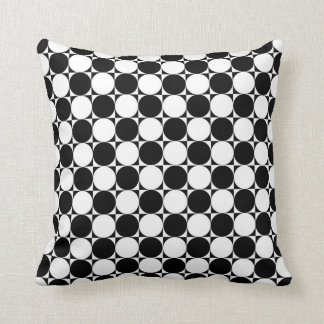 Coussin Pois noirs et blancs