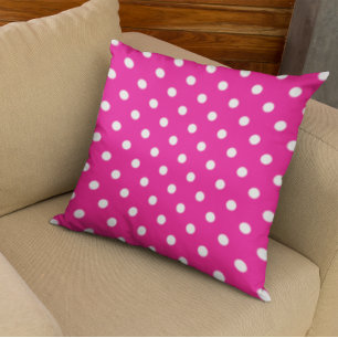 Coussin Pois rose