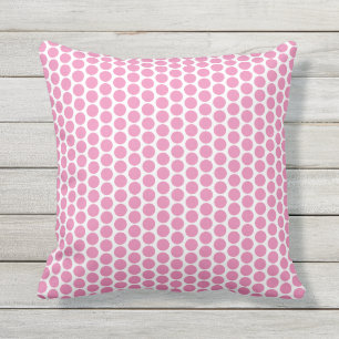 Coussin Pois Rose Blanc Personnalisé Cute Girly Décor Ca