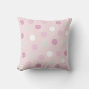 Coussin Pois sur Rose léger or