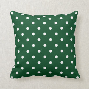 Coussin Pois vert
