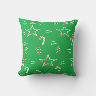 Coussin Pois vert double motifJeu d'oreillers