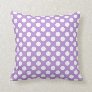 Coussin Pois violets de lavande