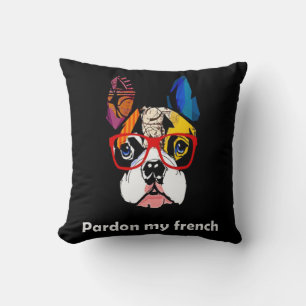 Coussin Poison de Frenchie   My French Bull Dog Colorful
