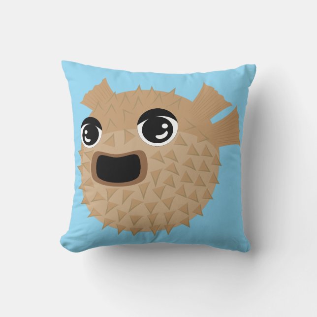 Coussin Poisson ballon (Recto)