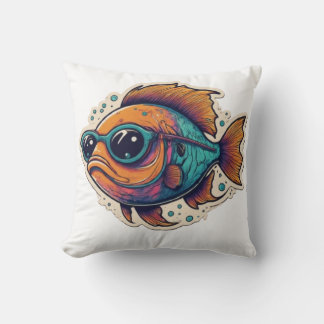 Coussin Poisson cool, Vibes Cool :