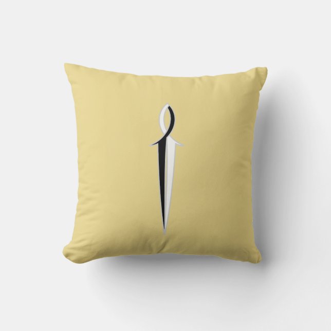 Coussin Poisson de Jésus Épée (Recto)