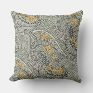 Coussin poisson de mosaïque
