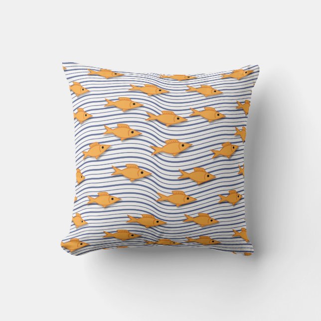 Coussin Poisson d'or (Recto)