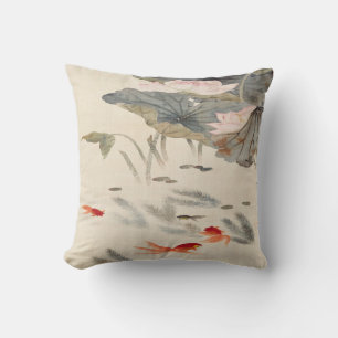 Coussin Poisson d'or dans Lotus Pond
