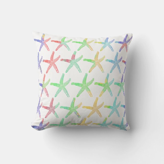 Coussin Poisson étoilé Motif Océan Coloré Cute  (Recto)