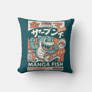 Coussin Poisson Manga