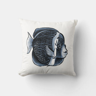 Coussin Poisson mignon Avec Eyelashes Poisson Tropique