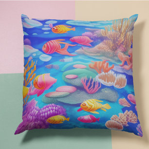 Coussin Poisson Nage Sous L'Eau