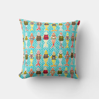 Coussin poisson scolaire