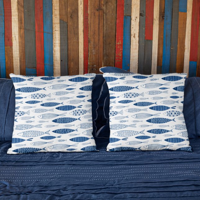 Coussin Poissons bleus (Créateur téléchargé)