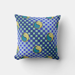 Coussin Poissons & Bœuf de Métal