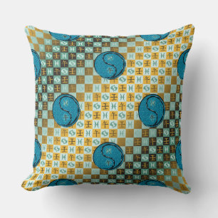 Coussin Poissons & Cheval d'eau
