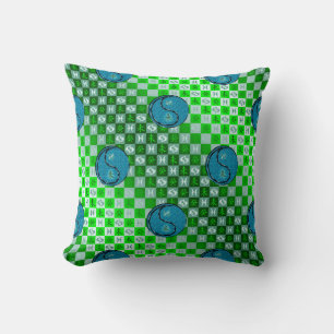Coussin Poissons & Chèvre d'eau