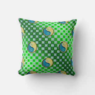 Coussin Poissons & Chèvre Métal