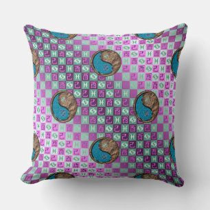 Coussin Poissons & Coq de terre