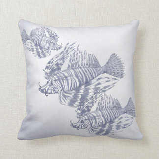 Coussin Poissons côtiers de bleu de décor