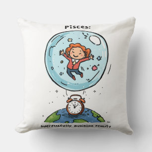 Coussin Poissons évitant avec succès la bulle de réalité D