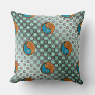Coussin Poissons & Lapin de Bois