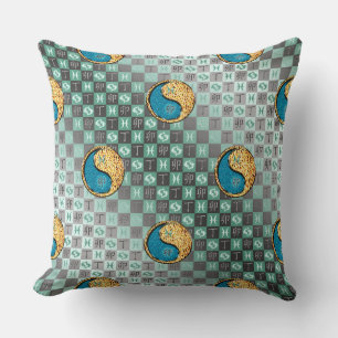 Coussin Poissons & Lapin de Feu
