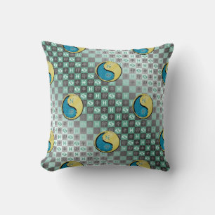 Coussin Poissons & Lapin Métal
