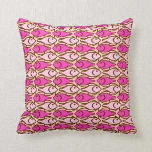 Coussin Poissons modernes de la moitié du siècle, nuance