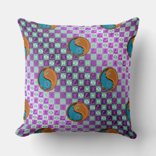 Coussin Poissons & Sanglier de Bois