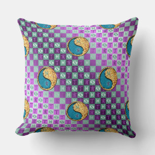 Coussin Poissons & Sanglier de Feu