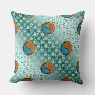 Coussin Poissons & Serpent de Bois