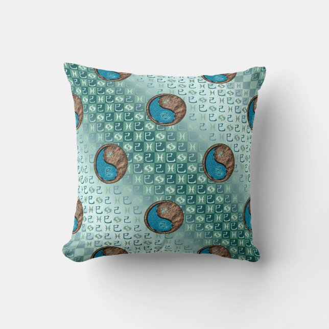 Coussin Poissons & Serpent de terre (Recto)