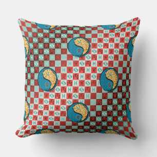 Coussin Poissons & Tigre de Feu