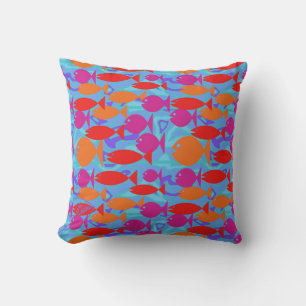 Coussin Poissons tropicaux