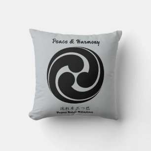 Coussin Poitrine de famille japonaise minimaliste Vintage
