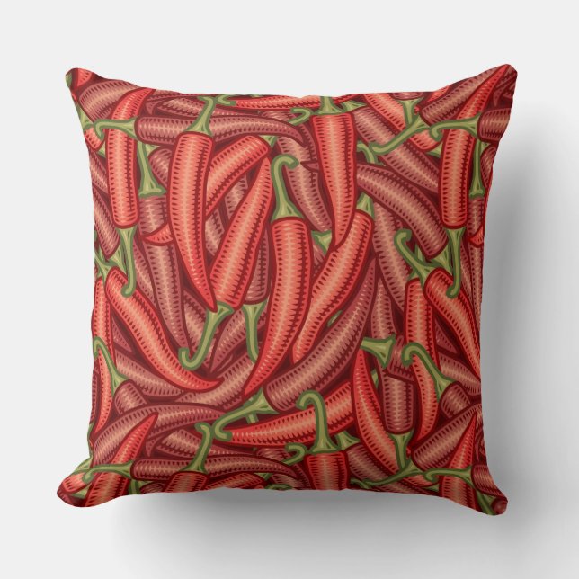 Coussin Poivrons de piment (Recto)