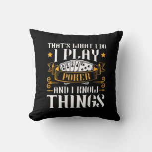 Coussin Poker C'Est Ce Que Je Joue
