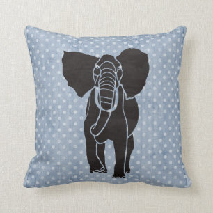 Coussin Polka d'éléphant