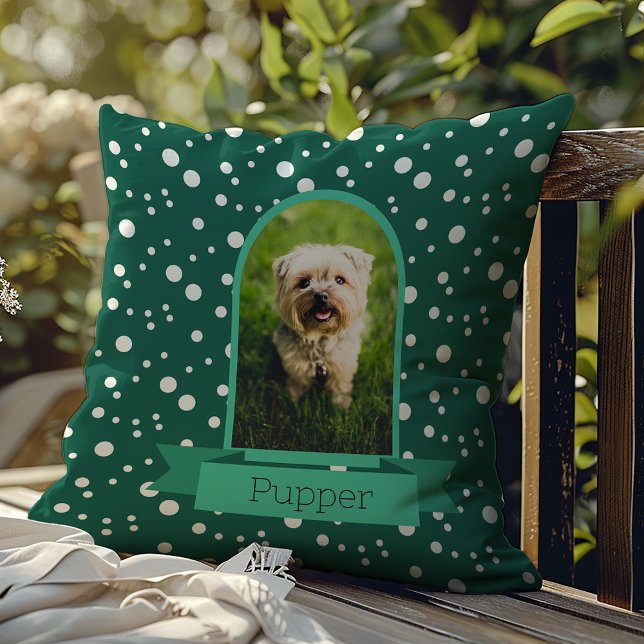 Coussin Polka Dot Arch Photo Pour Animaux De Compagnie (Créateur téléchargé)