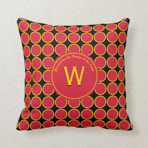 Coussin POLKA DOT Ouganda Allemagne Belgique Couleurs Mono